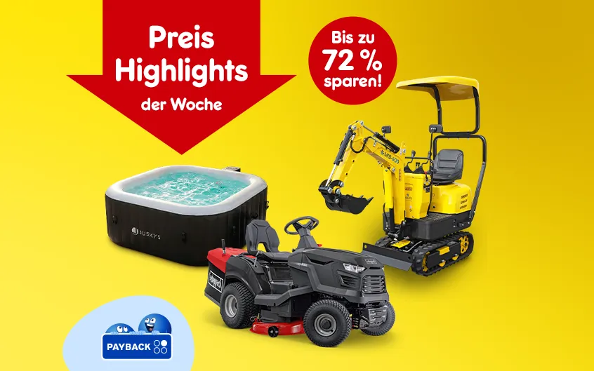 Preis Highlights der Woche bis zu 72% sparen, mit Payback Hinweis bei Netto Online