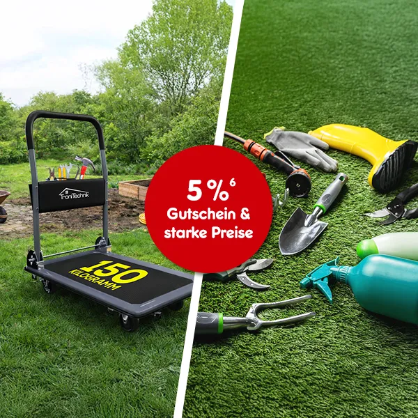 5 Prozent Gutschein und starke Preise bei Netto Online, mit Hochzahl 6 die auf rechtliche Hinweise verweist.