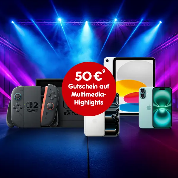50 Euro Gutschein auf Multimedia-Highlights bei Netto Online mit Hochzahl 9 die auf rechtliche Hinweise verweist.