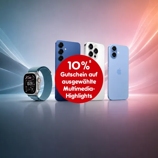 10 % Gutschein auf ausgew&auml;hlte Apple Highlights mit der Hochzahl 8 verweisend auf Rechtstexte bei Netto-Online