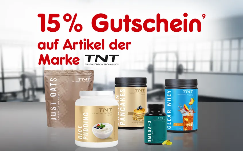 15 % Rabatt auf alle Artikel der Marke TNT bei Netto-Online mit Hochzahl 9, die auf rechtliche Hinweise verweist.