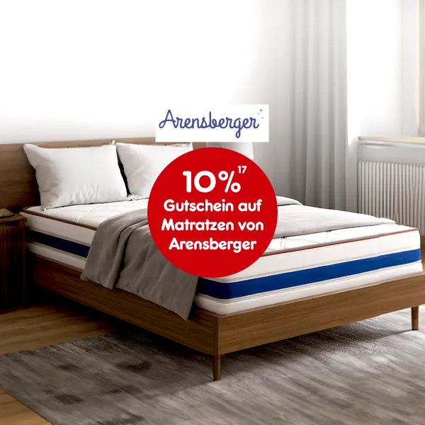10% Gutschein auf Matratzen von Arensberger. Bei Netto Online mit Hinweis auf Rechtliches.