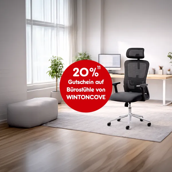 20% Gutschein auf B&uuml;rost&uuml;hle von WINTONCOVE bei Netto Online mit Hochzahl 11 die auf rechtliche Hinweise verweist.