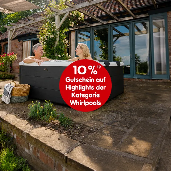 w10 Prozent Gutschein auf Highlights der Kategorie Whirlpools bei Netto Online mit Hochzahl 19 die auf rechtliche Hinweise verweist.