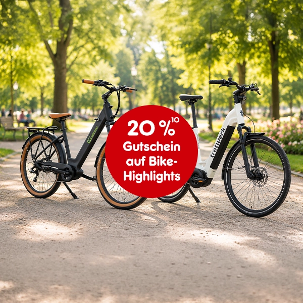 20% Gutschein auf Bike Highlights bei Netto Online mit Hochzahl 10 verweisend auf rechtliche Hinweise