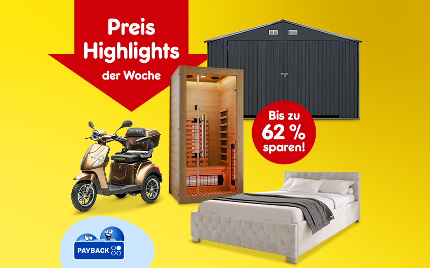 Preis Highlights der Woche. Bis zu 62 % sparen!
