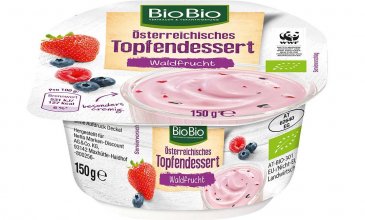 &Ouml;sterreichisches Topfendessert Waldfrucht