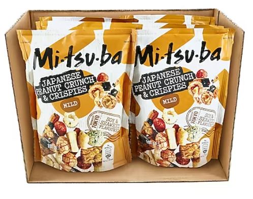 Packung Mitsuba Japanese Peanut Crunch & Crispies in Displaybox