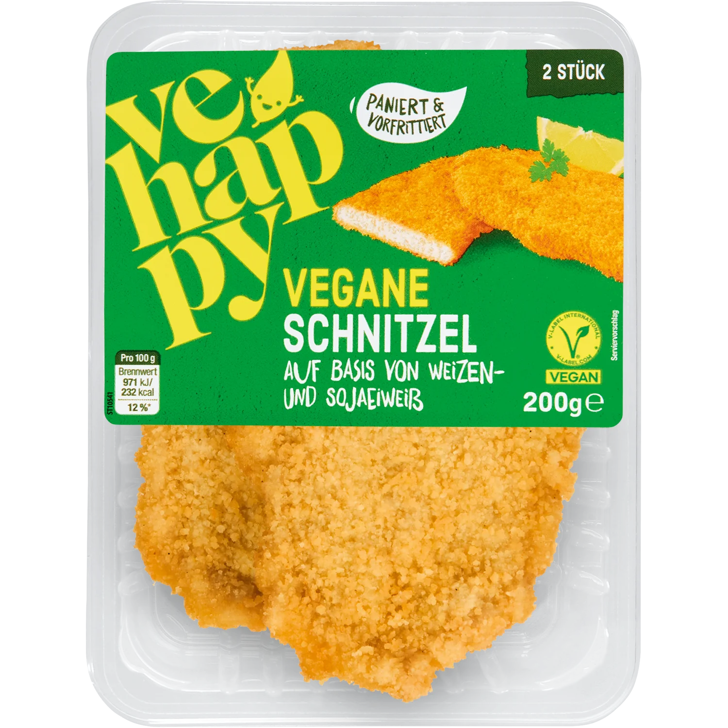 Artikelbild Vegane Schnitzel auf Basis von Weizengluten und Sojaprotein >
