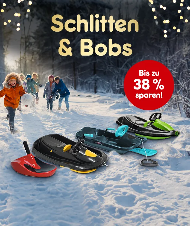 Schlitten und Bobs, bis zu 38 Prozent sparen bei Netto Markendiscount.