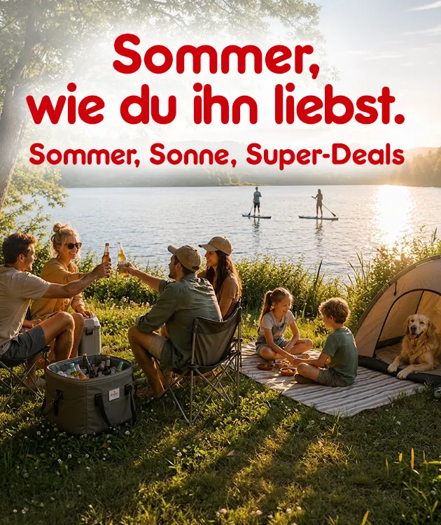 Sommer, wie du ihn liebst. Artikel zum Thema Outdoor Living, Freizeit, Camping und Wasserspa&szlig; bei Netto-Online