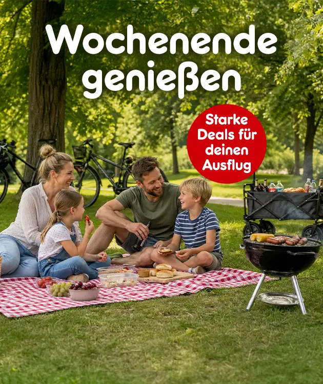 Wochenende genie&szlig;en. Starke Deals f&uuml;r deinen Ausflug bei Netto online.