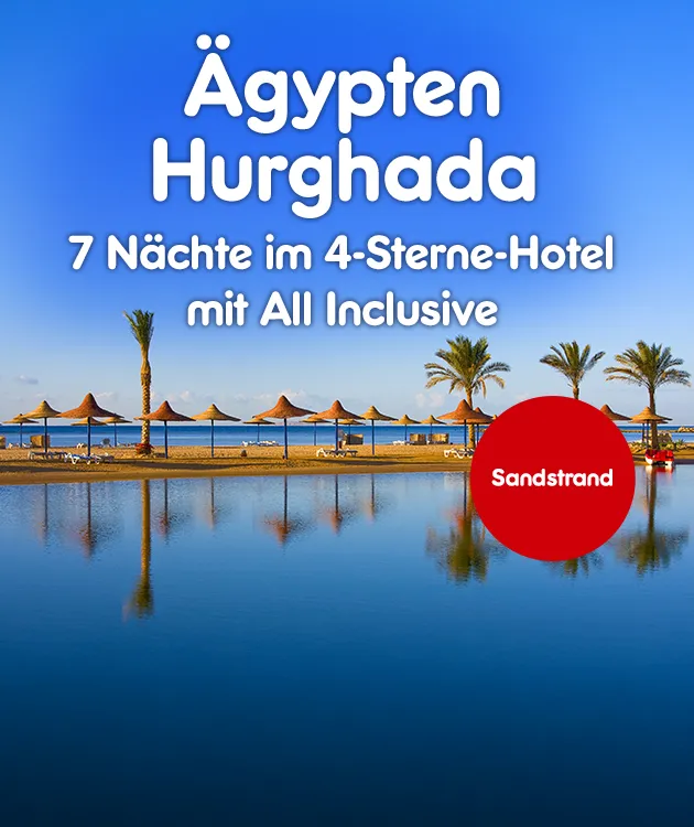 &Auml;gypten Reise mit 7 N&auml;chten im 4 Sterne Hotel und All inklusive bei Netto Markendiscount