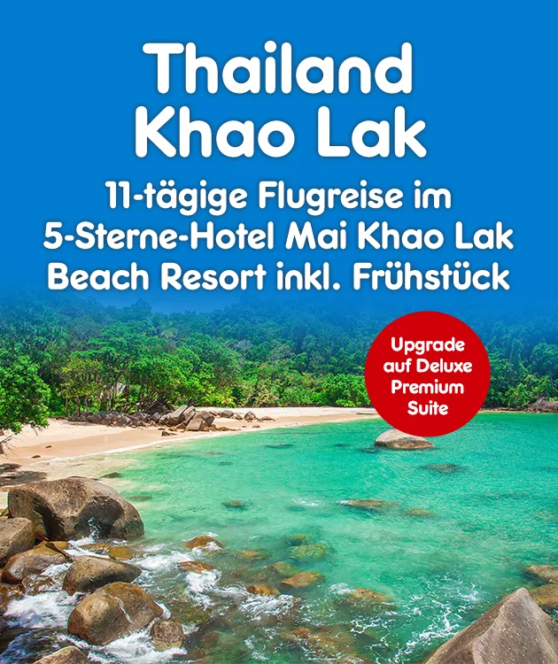 Thailand Khao Lak - 11 t&auml;gige Flugreise im 5 Sterne Hotel Mai Khao Lak Beach Resort inkl. Fr&uuml;hst&uuml;ck und Upgrade auf Deluxe Premium Suite bei Netto Online