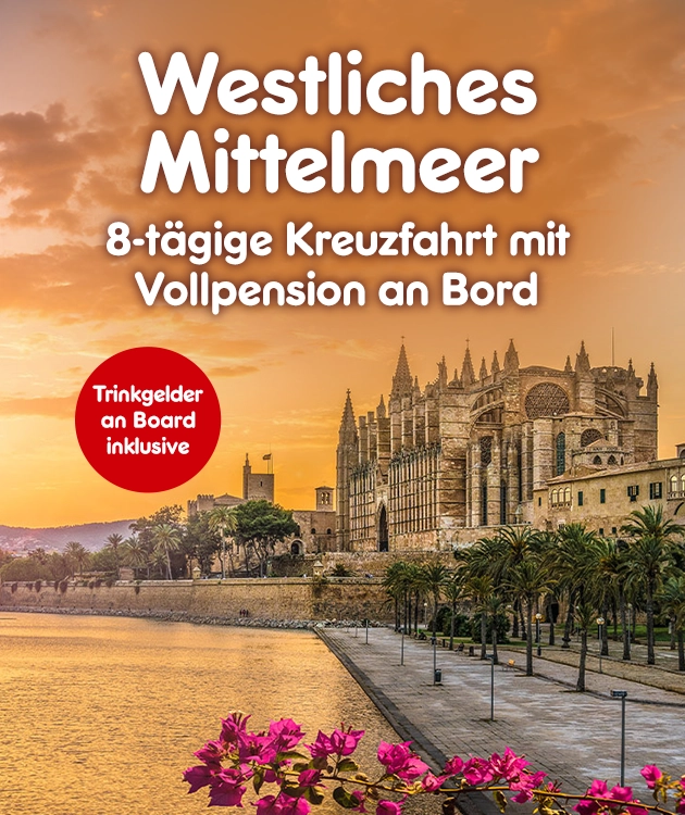 8-t&auml;gige Kreuzfahrt mit Vollpension an Bord bei Netto-Online
