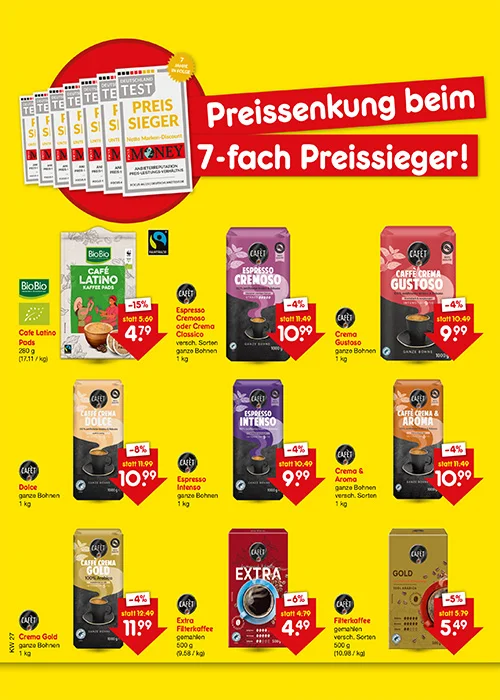 Preissenkung auf Dauer