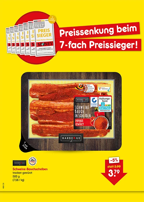 Preissenkung auf Dauer