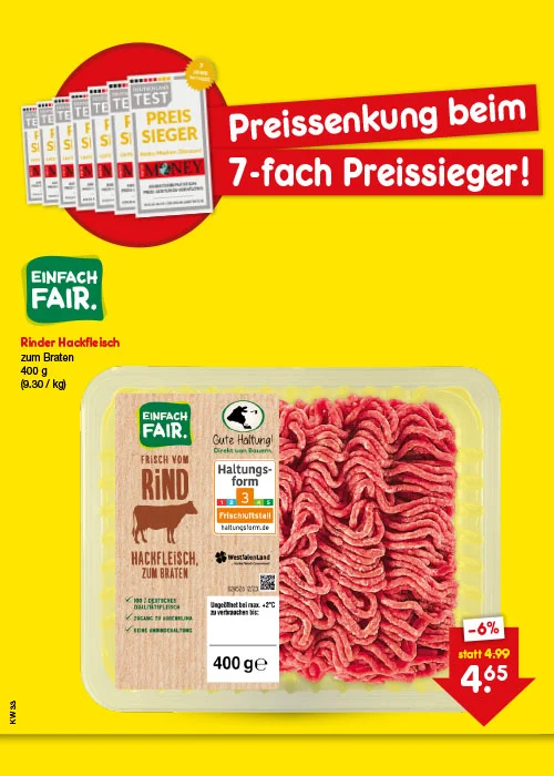 Preissenkung auf Dauer
