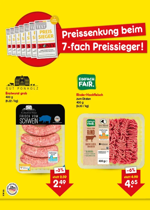 Preissenkung auf Dauer