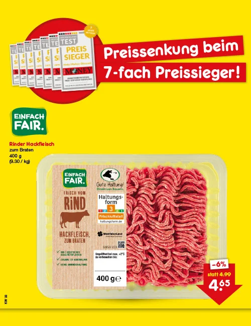 Preissenkung auf Dauer