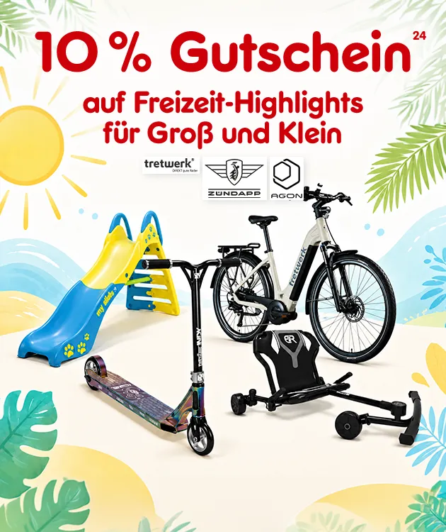 10 % Gutschein auf freizeit Highlights f&uuml;r Gro&szlig; und klein mit hochzahl 24 verweisend auf rechtstexte