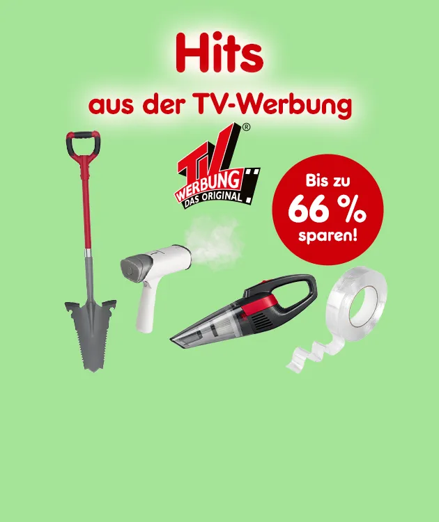 Hits aus der TV Werbung. Bis zu 66% sparen bei Netto Online