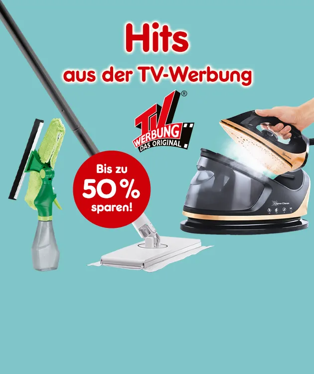 Hits aus der TV Werbung. Bis zu 50% sparen bei Netto Online