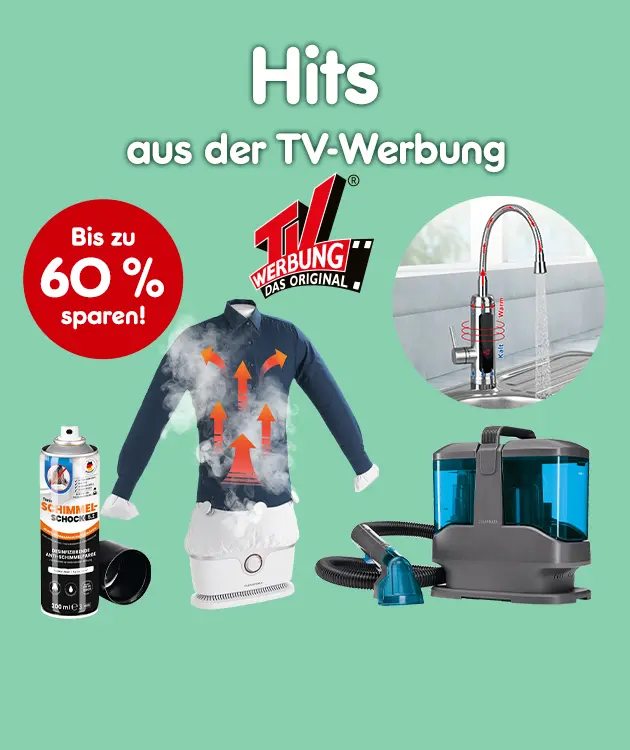 Hits aus der TV Werbung. Bis zu 60% sparen bei Netto Online
