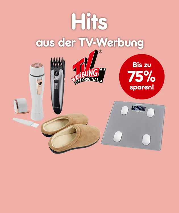 Hits aus der TV Werbung. Bis zu 75% sparen bei Netto Online