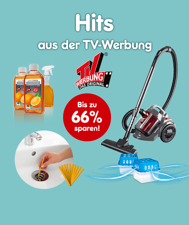 Hits aus der TV Werbung. Bis zu 66% sparen bei Netto Online