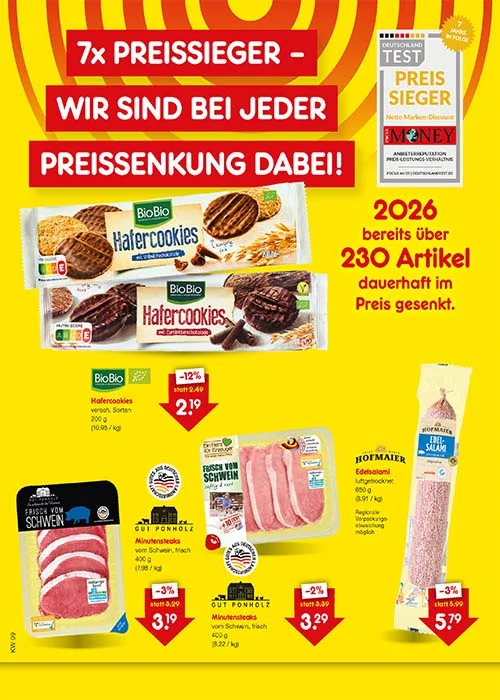 Preissenkung auf Dauer