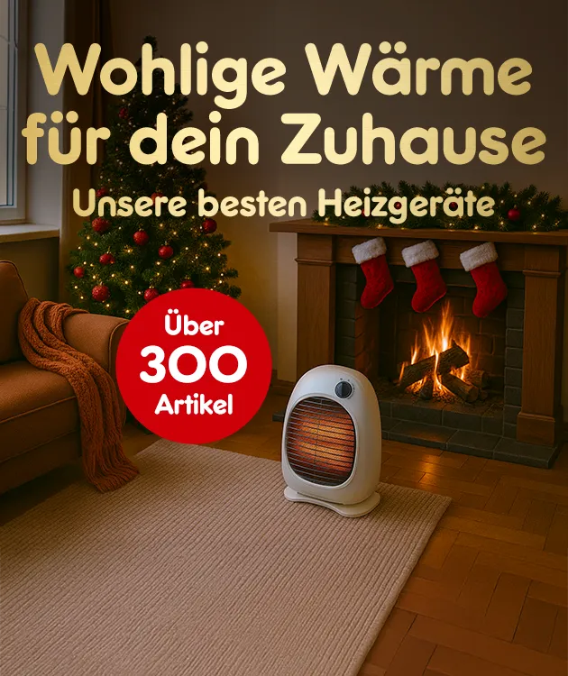 Wohlige Wärme für dein Zuhause. Unsere besten Heizgeräte. Über 300 Artikel.