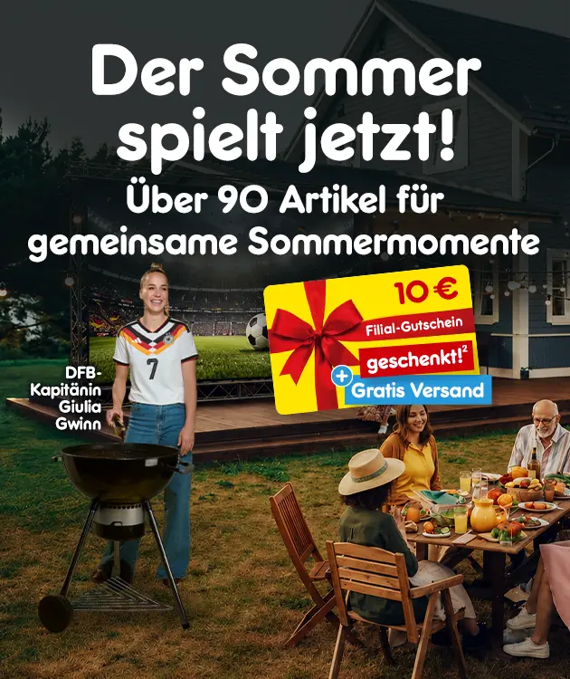 Wder sommer spielt jetzt! &uuml;ber 90 artikel f&uuml;r gemeinsame sommermomente mit einem 10 &euro; filialgutschein + gratis versand bei netto online
