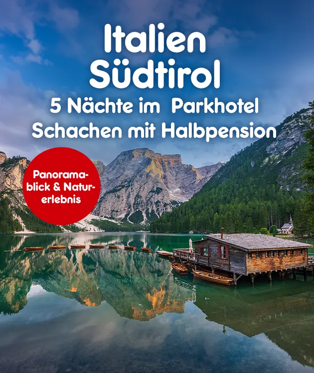 5 N&auml;chte im Parkhotel Schachen mit Halbpension Netto Reisen