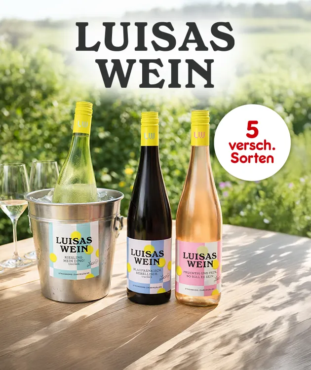 Luisas Wein mit 5 verschiedenen Sorten bei Netto Online