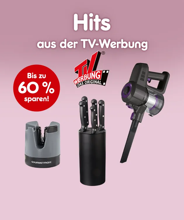 Hits aus der TV Werbung. Bis zu 60 Prozent sparen bei Netto Online