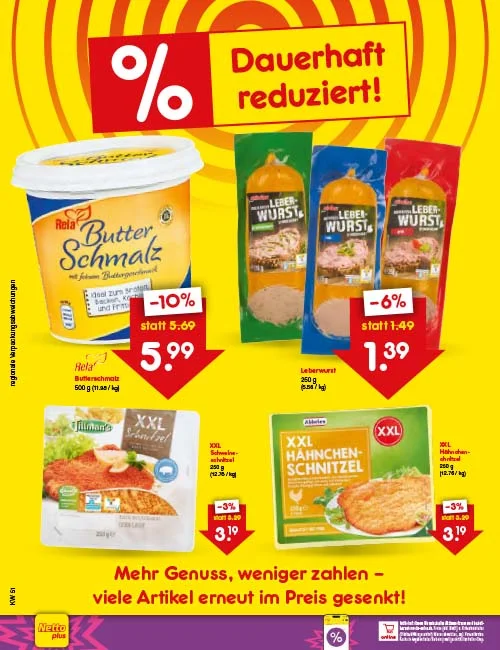 Preissenkung auf Dauer