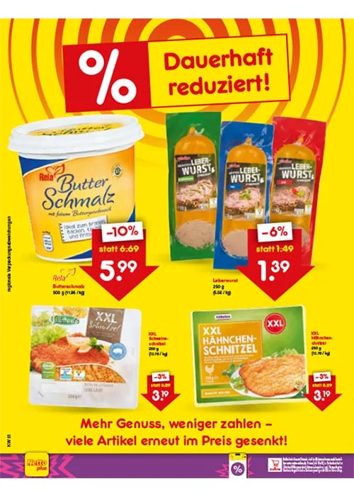 Preissenkung auf Dauer