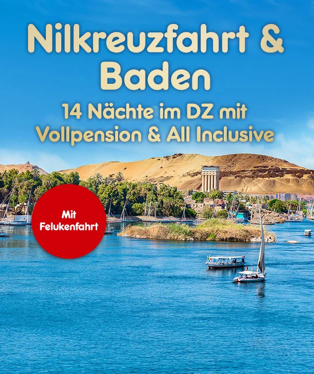 14 Nächte im DZ mit Vollpension und All Inclusive. Mit Erlebnispaket.