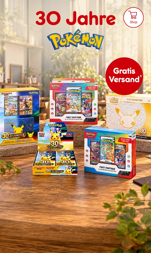 30 Jahre Pokemon mit gratis Versand bei Netto Online