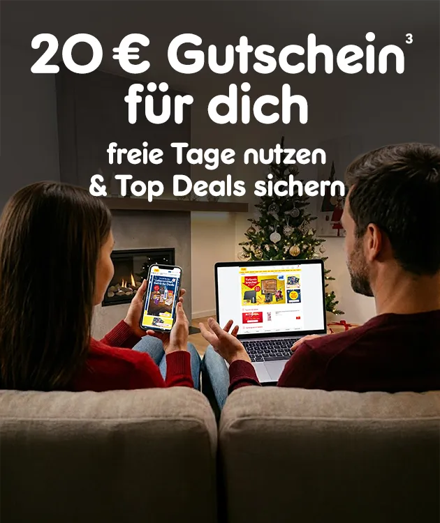 20 Euro Gutschein f&uuml;r dich. freie Tage nutzen und Top Deals sichern. Mit Hoch 3, die auf rechtliche Hinweise im Footer verweisen.