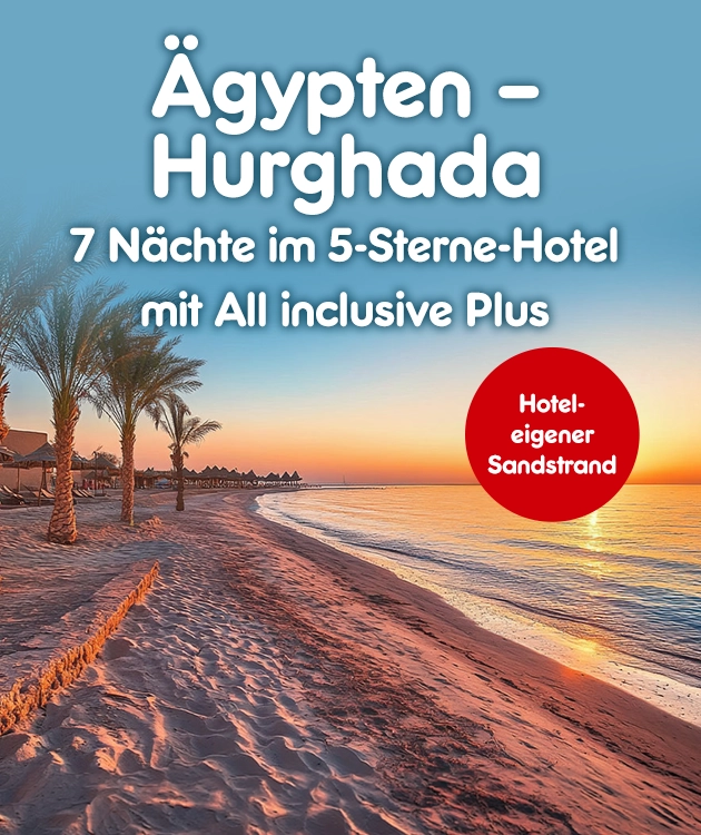 5 N&auml;chte im 5 Sterne Hotel in &auml;gypten in Hurghada bei Netto Reisen