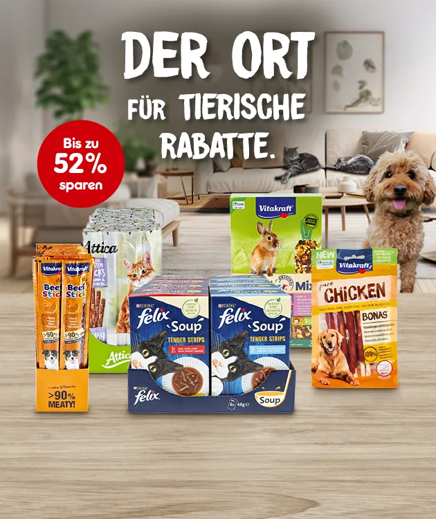 Der Ort f&uuml;r tierische Rabatte mit bis zu 52% sparen bei Netto Online