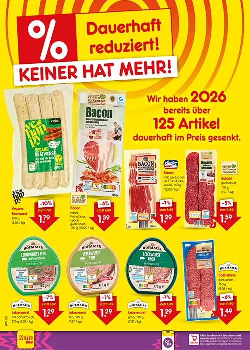 Preissenkung auf Dauer