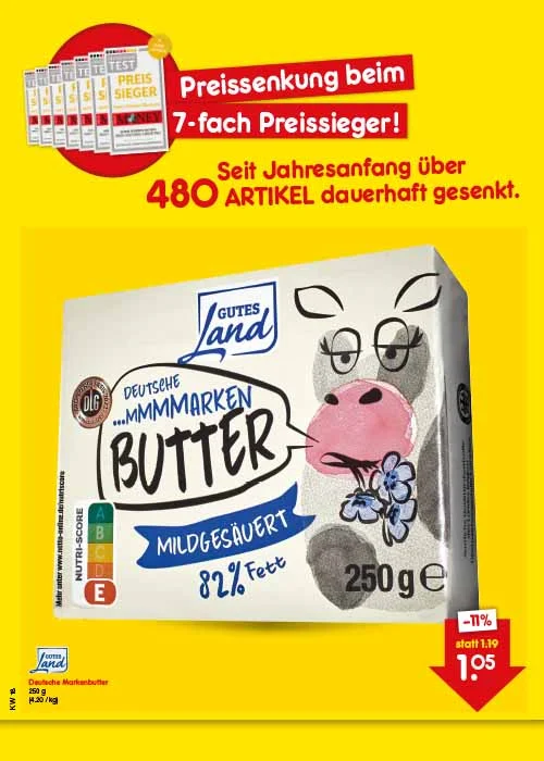 Preissenkung auf Dauer