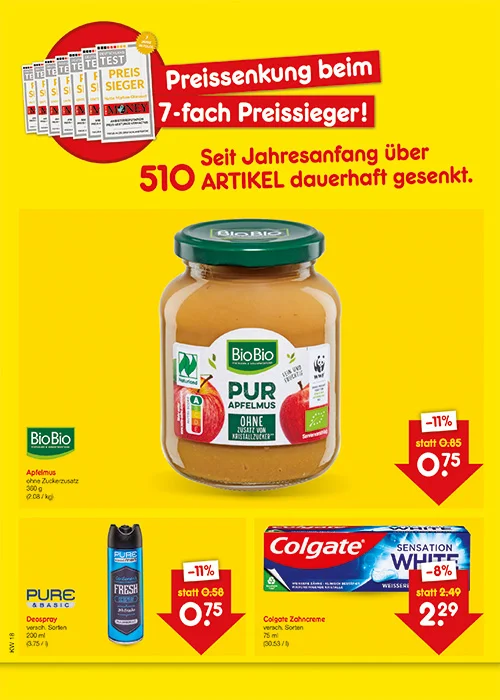 Preissenkung auf Dauer