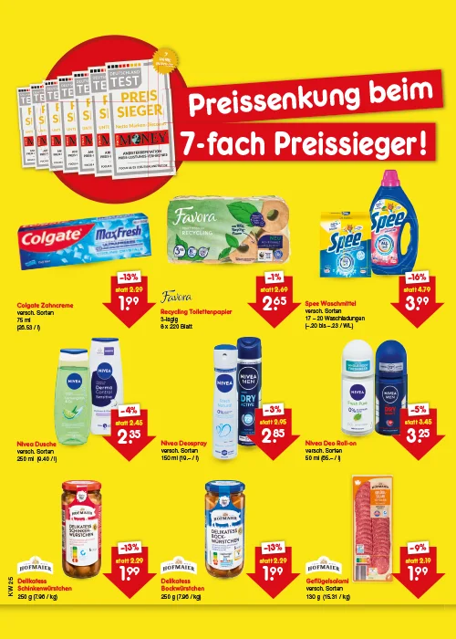 Preissenkung auf Dauer