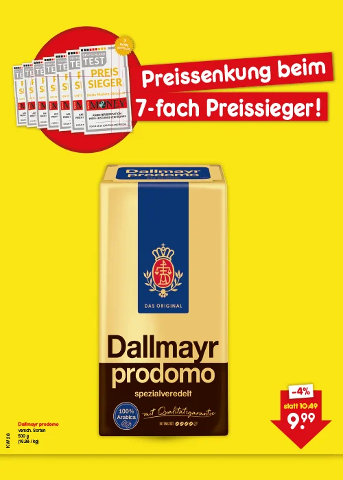 Preissenkung auf Dauer