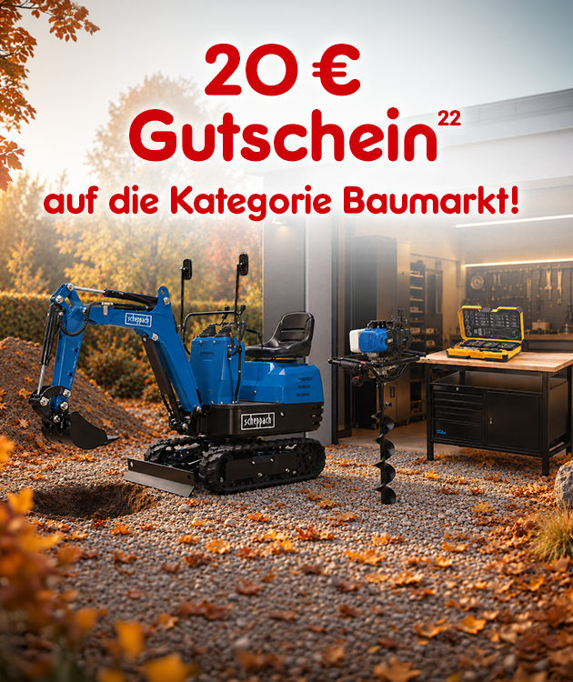 20&euro; auf die Kategorie Baumarkt bei Netto Online mit Hochzahl 22 als Verweis auf Rechtstexte
