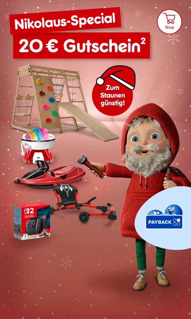 Nikolaus Special 20€ Gutschein mit Hoch2. Zum staunen günstig